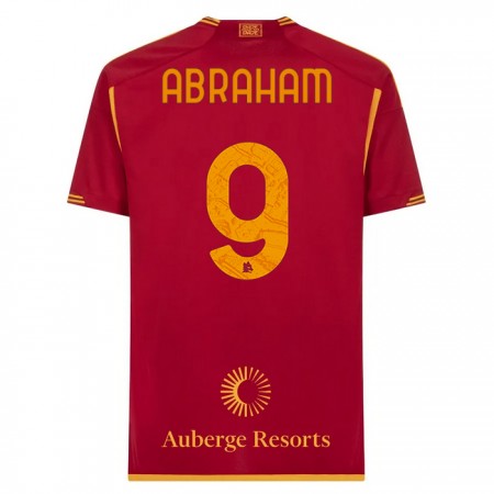 AS Řím Abraham 9 Domácí 2023-24 - Fotbalové Dresy (S/S) AS Řím Abraham 9 Domácí 2023-24 - Fotbalové Dresy (S/S)